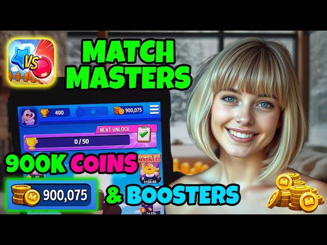 Match Masters Hack 2025 ✅ How to Get 900K Free Unlimited Coins & Boosters (iOS & Android)