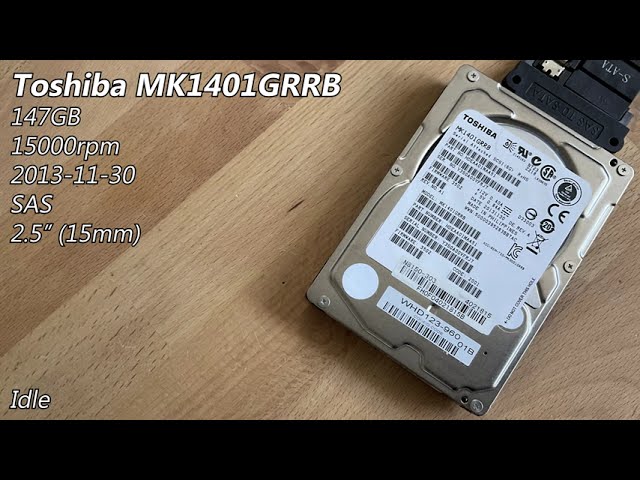 Toshiba MK1401GRRB 147GB (2013) - Hard Drive Sounds