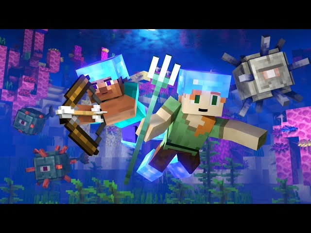 OCEAN MONUMENT - Alex and Steve Life (Minecraft Animation)