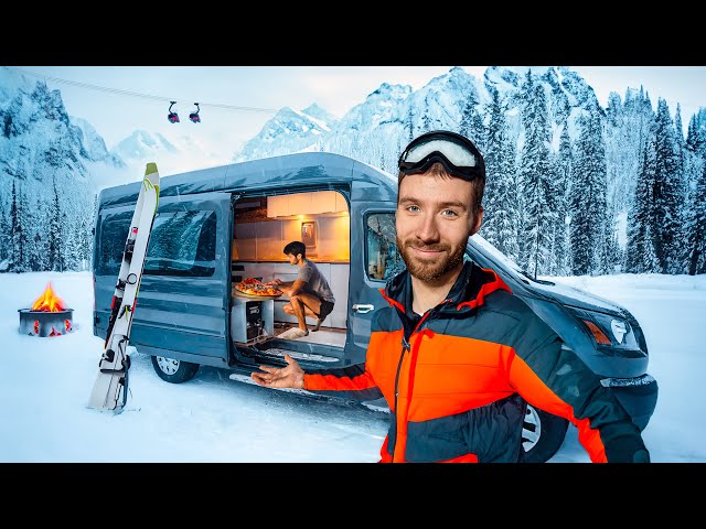 Winter Van Life in the Mountains