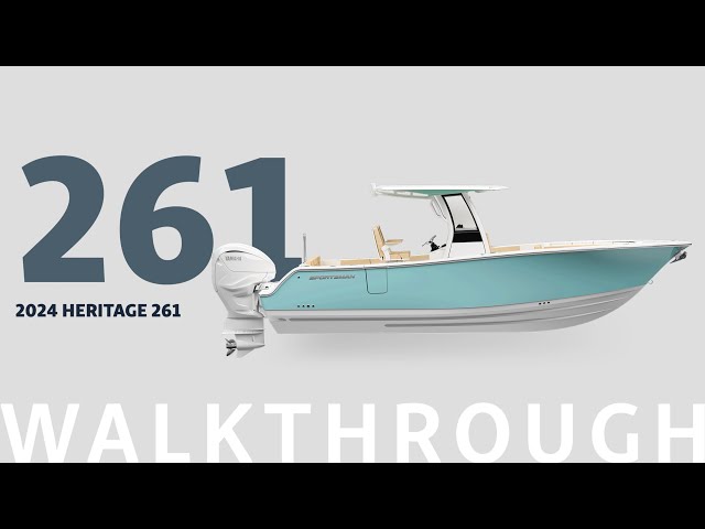 Heritage 261 Center Console  - 2024 Walkthrough #boatwalkthrough #newboat