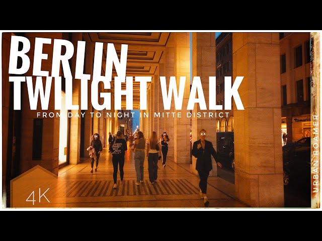 BERLIN TWILIGHT WALK - Day to Night Tour in Mitte District | Late Summer 2023 | Germany | 4K 50FPS