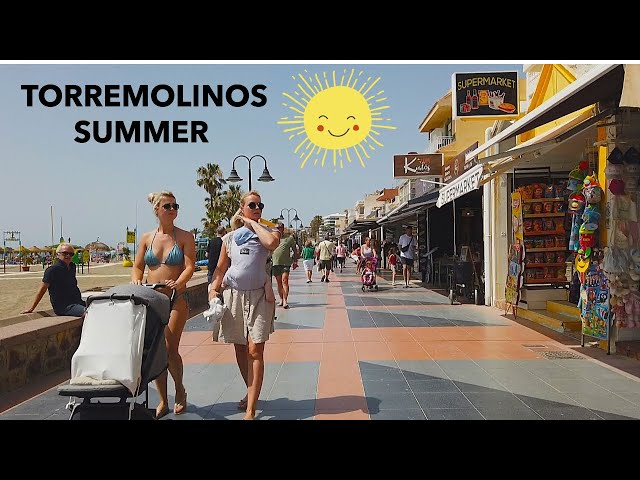 ❤️ Torremolinos Summer Promenade Walk, Costa del Sol. Malaga Spain Andalusia