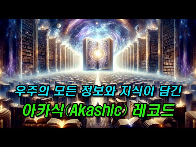 우주의 모든 정보와 지식이 담긴 아카식(Akashic) 레코드