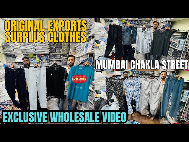 Original Export surplus Clothes Wholesaler Chakla| cheapest export surplus branded garments mumbai