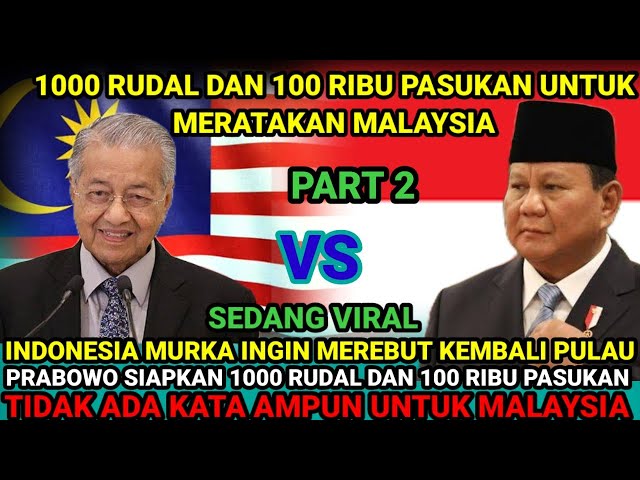 1000 RUDAL DAN 100 RIBU PASUKAN SIAP TERBANG DAN MERATAKAN MALAYSIA BERSIAPLAH KALIAN PRABOWO TIDAK.