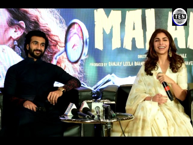 Debutant Meezaan Jaffrey & Sharmin Segal promotes their upcoming film "Malaal" in New Delhi