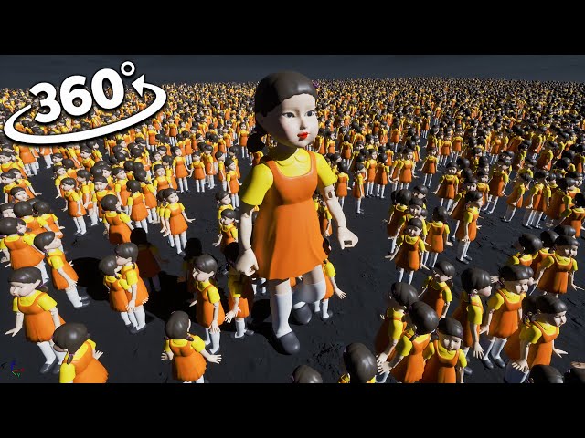 Squid Game Doll Army 100.000 Dolls | 360 VR