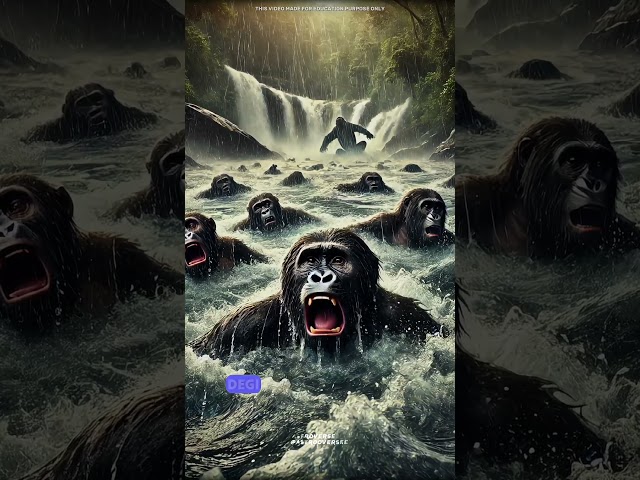 Reason why gorillas fear water #science #sciencefacts