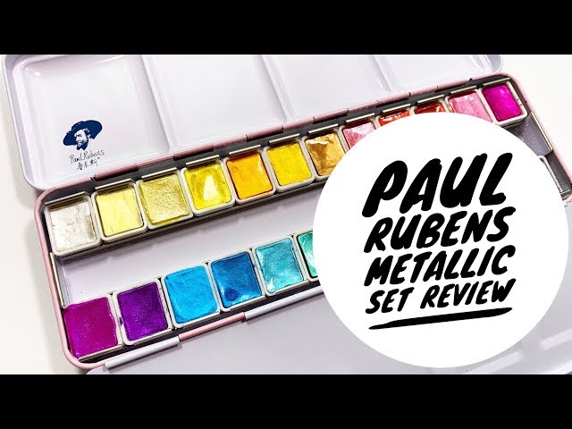 Paul Ruben's 24 Watercolor Metallic Set Review