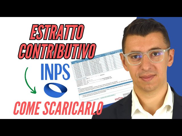 Come scaricare ESTRATTO CONTRIBUTIVO INPS