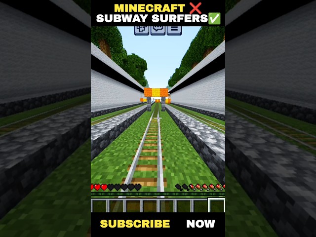 Minecraft Parkour BUT It's Like Subway Surfers! 🏃💨#short #shorts #trending