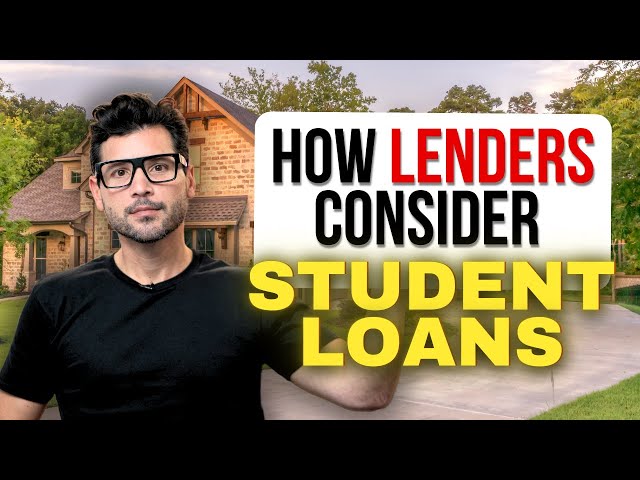 How LENDERS Really Look at STUDENT LOANS