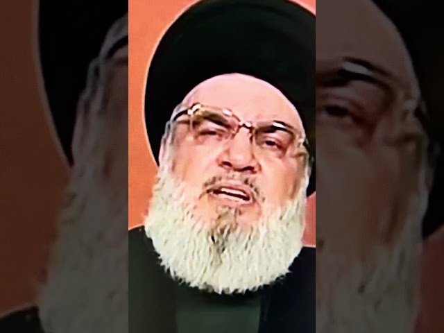 Hezbollah leader Hassan Nasrallah delivered a speech about Israel-Hamas War in Gaza City 11/04/23