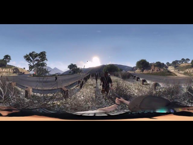 GTA V | Zom-V online gameplay 360° video | Test #3