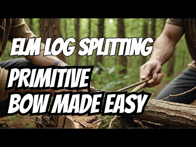 Get Ready to Make Your First Primitive Survival Bow in Just Hours with This Elm Log Stave Hack!