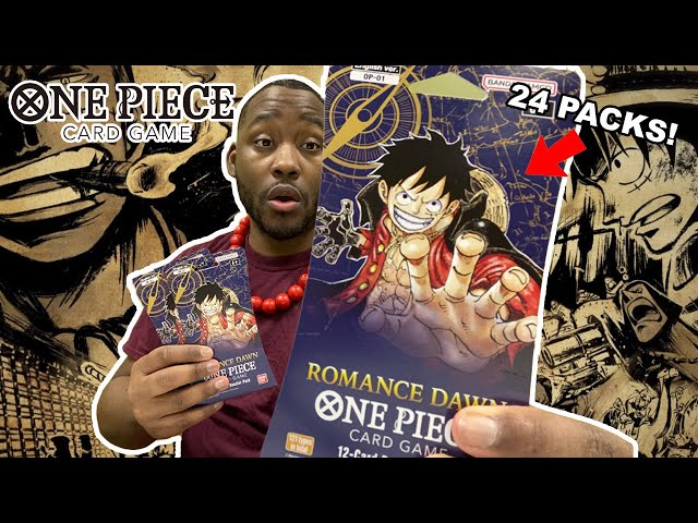 ONE PIECE TCG ! 24 OP01 Romance Dawn Sleeved Booster Packs! 🔥