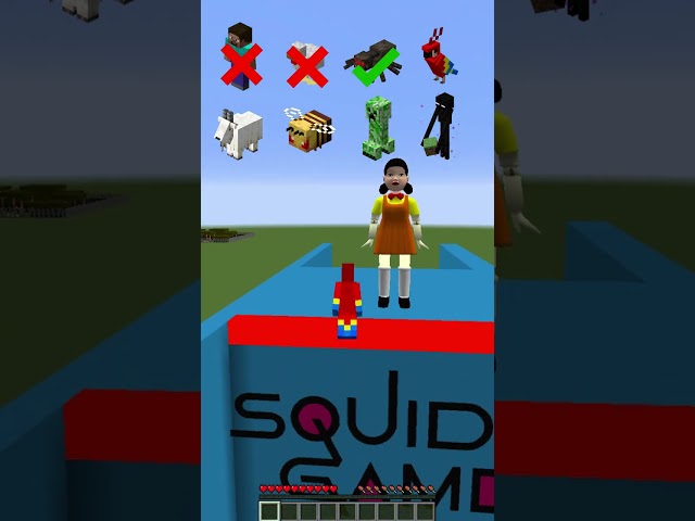 Deep Scratch vs Squid Game Mob #meme #shorts #minecraft