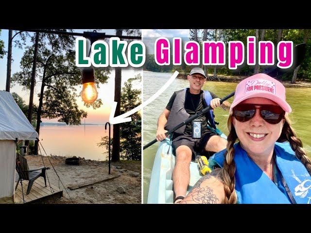 Glamping on the lake + hiking, kayaking & disc golf at Wildwood Park (Augusta, GA)