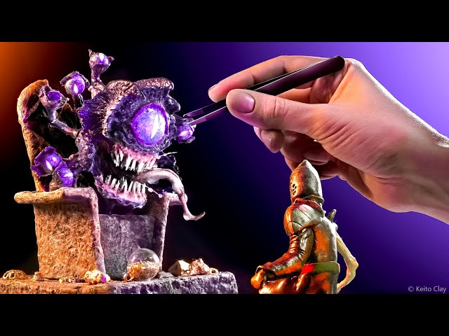 Making the Hagedorn Beholder from Dungeons & Dragons 🔴 Keito Clay