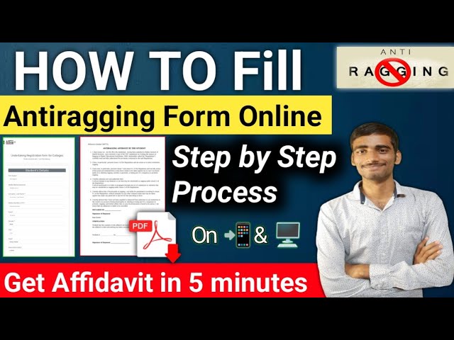 How to  Fill Anti Ragging Form Online 2024 |Anti Ragging form Fill Up #jeemain2024