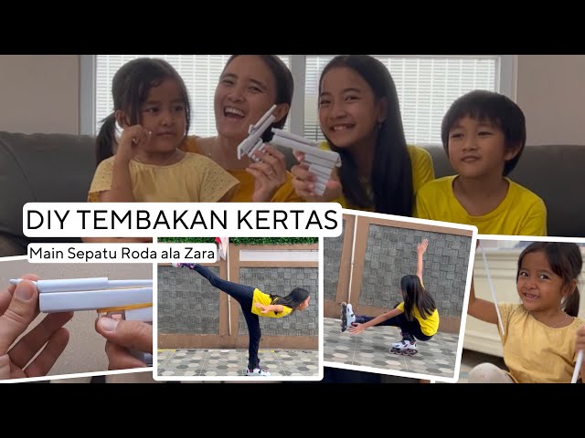 Daily Routine | Tutorial DIY Pistol Kertas - Trik Cantik bermain Sepatu Roda