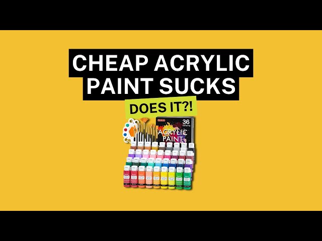 Stop Wasting Money! Truth About Cheap Acrylic Paint