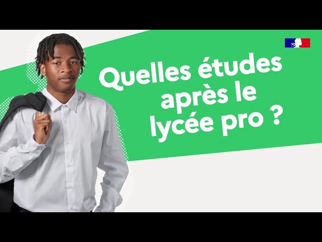 La poursuite d'études après le lycée professionnel