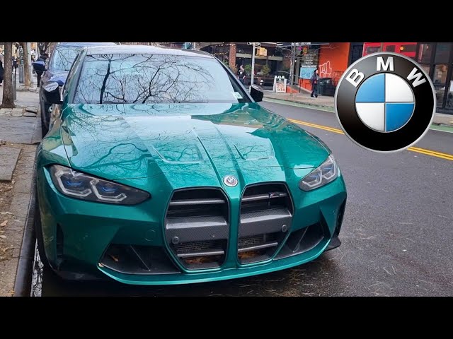 BMW M3 COMPETITION G80 | KIT CARBONO E NA LINDA COR ISLE OF MAN GREEN | SOHO, NYC | JAN-2025