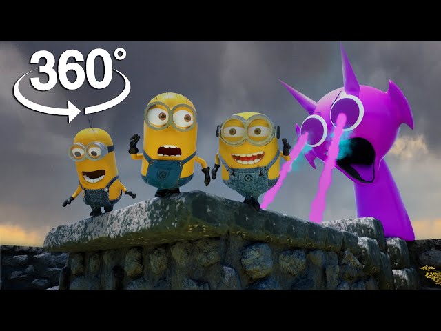 360° Minion Mel vs. Giant Sprunki – Epic Showdown in VR!