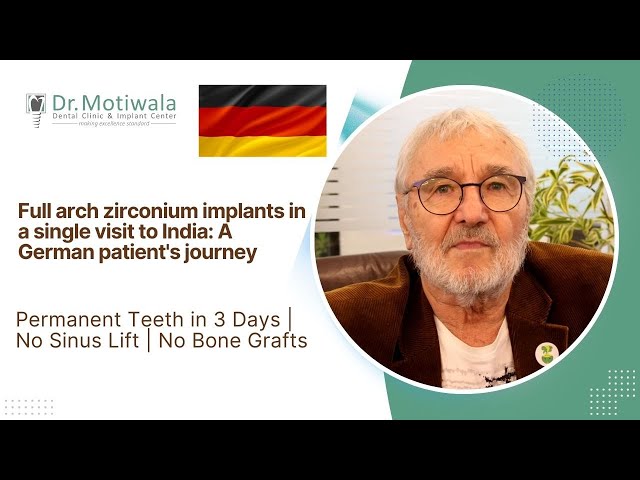 Vollbogen-Zirkonimplantate in einem einzigen Besuch in Indien: Die Reise eines deutschen Patienten