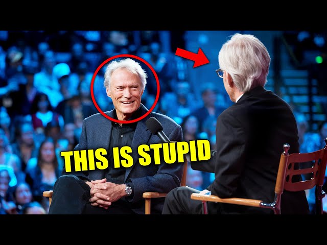 Liberal TV Journalist MOCKS Clint Eastwood in Public – His Stunning Response Leaves Everyone Silent!