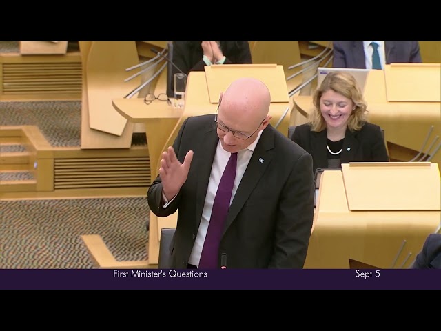 First Minister's Questions - 5 September 2024