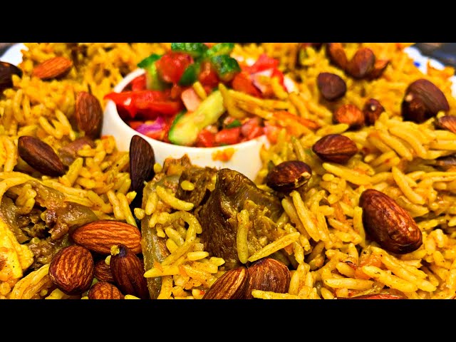 Meat kabsa 🍖 at home in 3 minutes in an easy home way and much more delicious than restaurants