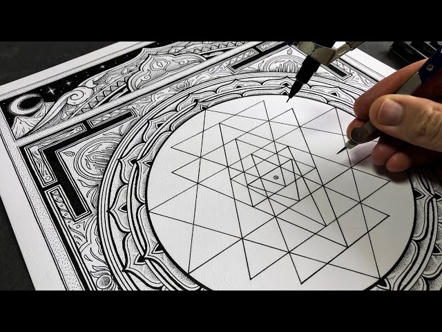 How I drew the most detailed Sri Yantra yet