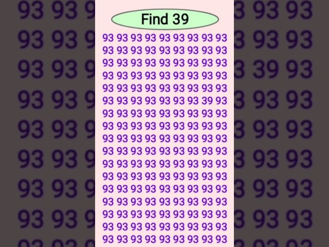 #Genius find 39 #shorts #shortsfeed #shortsviral #quiz #puzzle #shortvideos #viralvideo #brain test