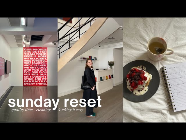 my cozy sunday reset routine