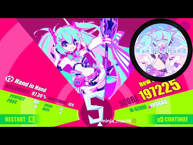 ★6 Hand in Hand (All Perfect with Miku)【Muse Dash X Miku】