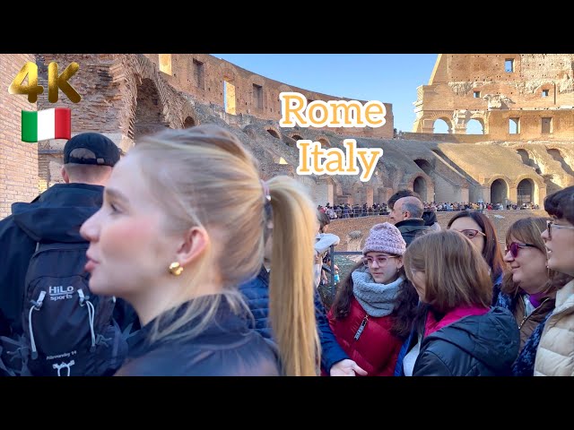 Rome Italy 🇮🇹 / 01 January 2025/Walking Tour 4K 60fps HDR