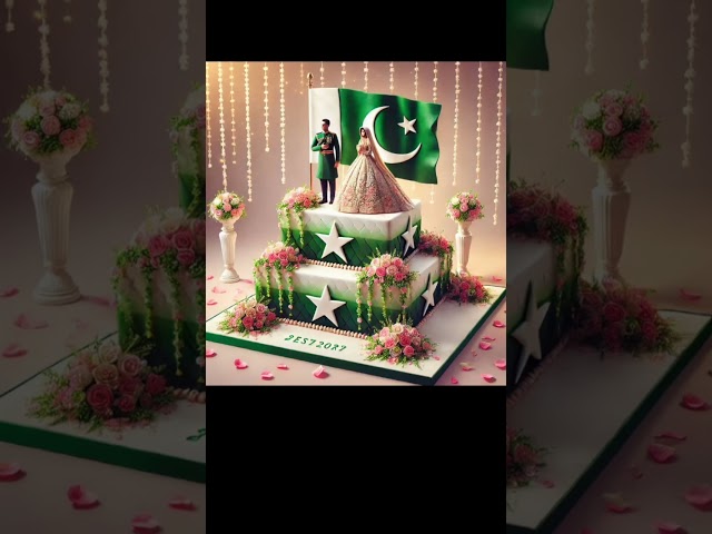 Pakistan Cake Ideas Pakistan Independence Day shorts video viral shorts Javeria's lifestyle