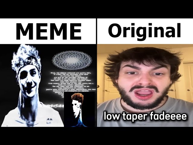 Locked In Ninja Low Taper Fade Meme VS Original