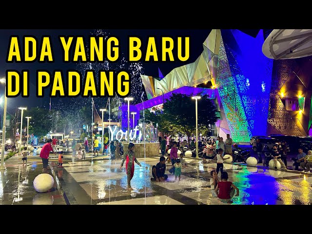 WISATA TERBARU YANG SEDANG VIRAL DI KOTA PADANG TAMAN AIR MANCUR❗️😱 SUASANA MALAM KOTA PADANG 2024