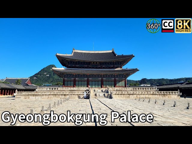 Gyeongbokgung Palace Walk - Travel to Seoul, Korea (360° Video Subtitles)