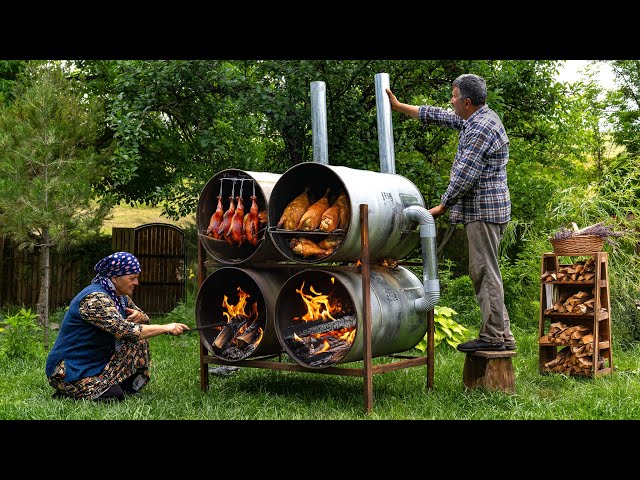 🛢️🔥 Barrel Smoked Chicken: Traditional Method for Juicy Flavor