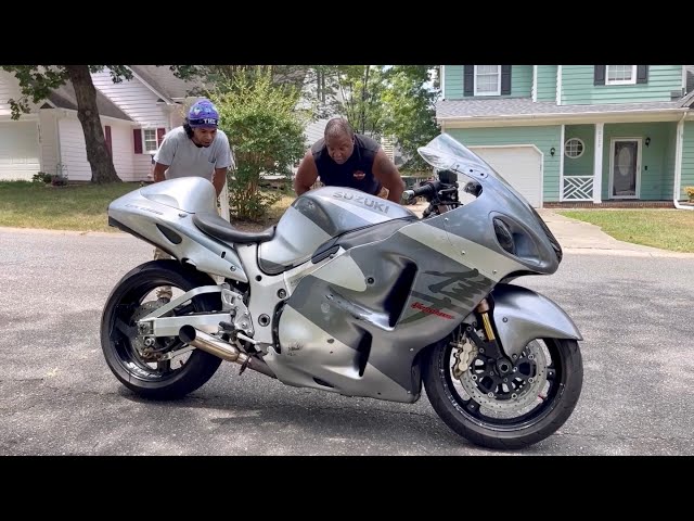 🦅 Dad Test Rides my New Motorcycle HAYABUSA 1300