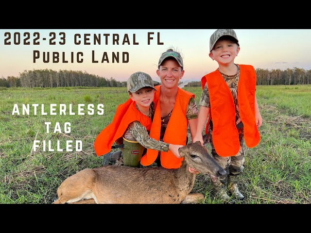 2022-23 Deer season Florida public land antlerless tag filled with the boys