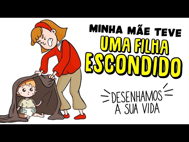 Minha mãe teve uma filha escondido 👶 Draw My Life | Desenhando minha vida