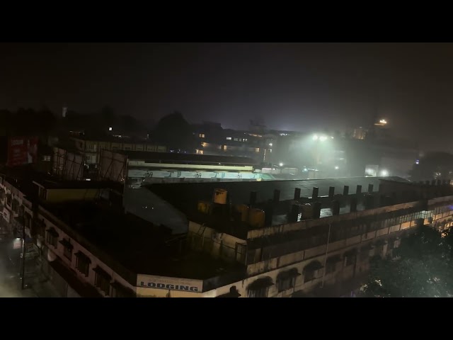 Udupi night view full rain 🌧️ rain ☔️its Amazing Best moments (4K HDR Dolby Vision video)