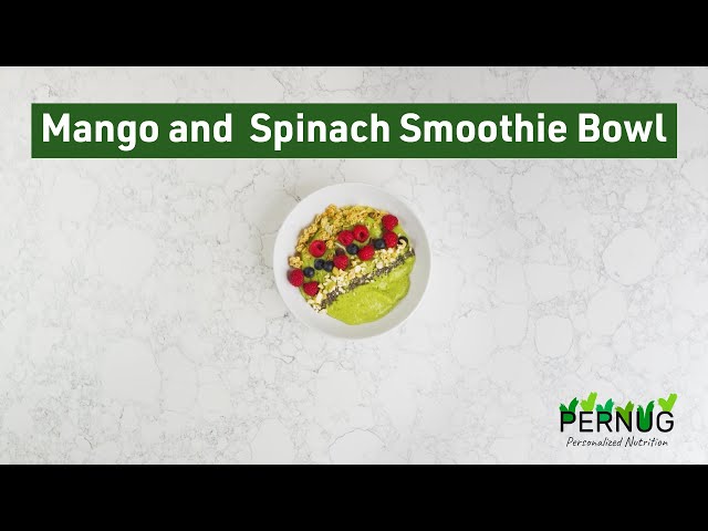 Mango and Spinach Smoothie Bowl