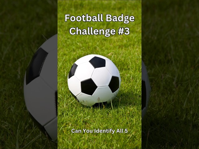 This Insane Football Badge Challenge Will Stump Even the Biggest Fans! #3  #mindgames #quiz